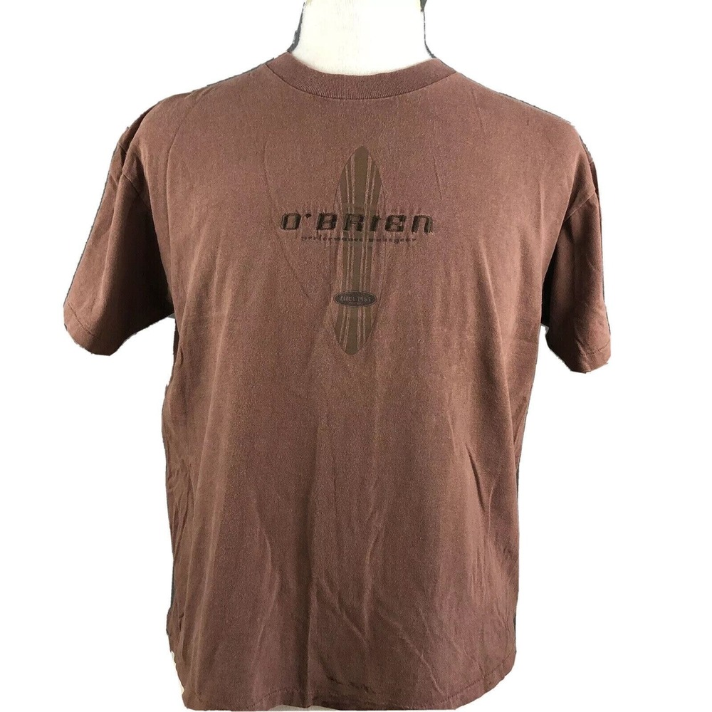 O'Brien Vintage 90s Surfing Skiing T-Shirt Men's Large Single Stitch Oneita USA‎